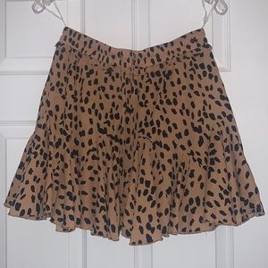 NWOT Leopard Skort